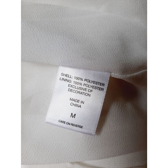 Soho NYC white sleeveless swiss dot lace medium blouse - Picture 4 of 4